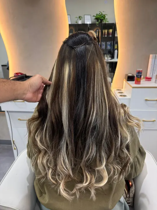 Hair color and finish at Bliss & Blade